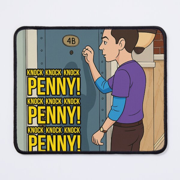 Item preview, Funny Knock Knock Penny Meme - Big Bang Theory Parody Art designed and sold by Greemo03.