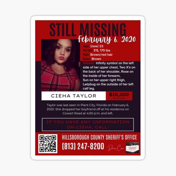 Item preview, Help Find Cieha Taylor – Awareness Tee designed and sold by DearCasiShop.