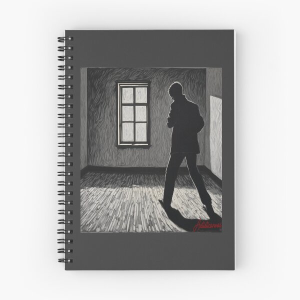 Item preview, "Silhouette of Solitude: Noir Mystery Portrait" designed and sold by Artisticanvas.