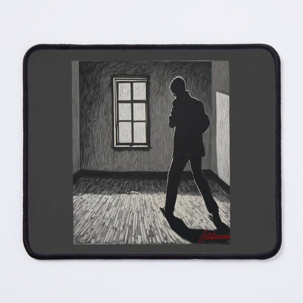 Item preview, "Silhouette of Solitude: Noir Mystery Portrait" designed and sold by Artisticanvas.