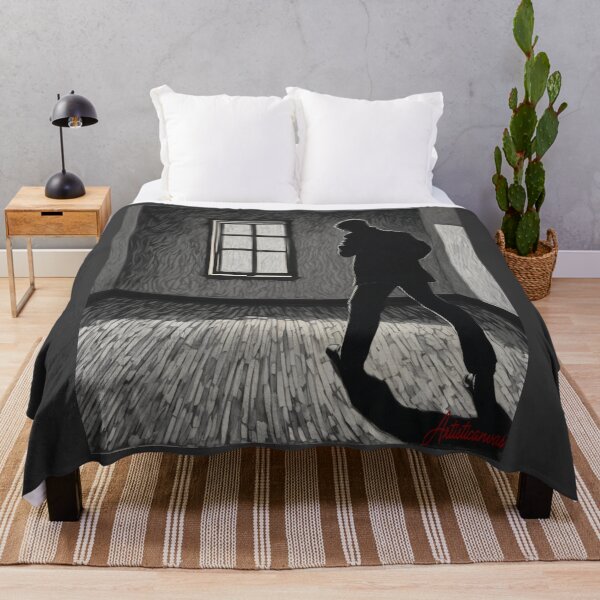 Item preview, "Silhouette of Solitude: Noir Mystery Portrait" designed and sold by Artisticanvas.