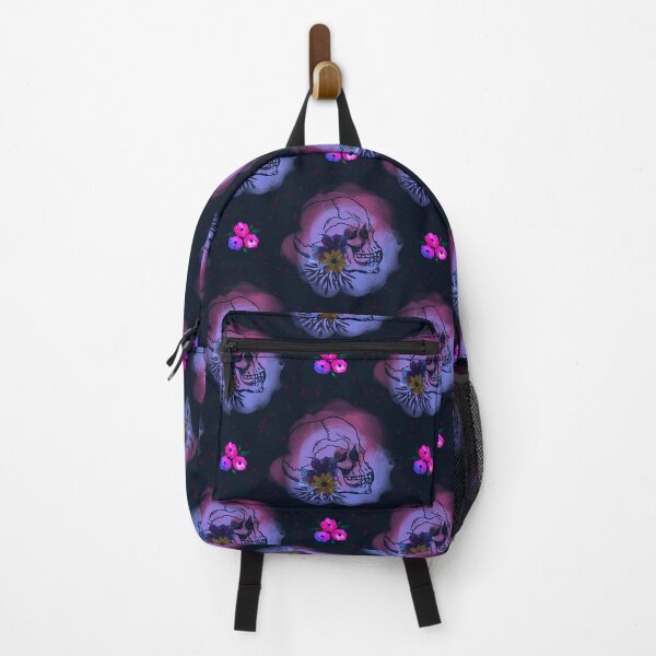 Item preview, Watercolor Skull and Flowers Pattern on Color Dodge designed and sold by Vívian Creative Studio.