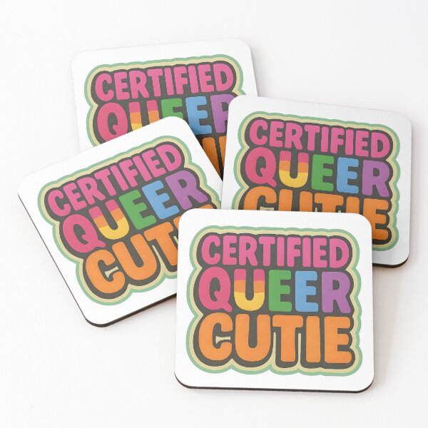 Item preview, Certified Queer Cutie – Bold Pride Typography designed and sold by Haus Of Sin.