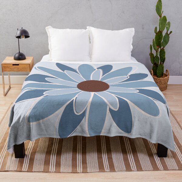 Item preview, Baby Blue Daisy Wildflower | Dusty Cerulean Botanical Bloom designed and sold by Olitvia.