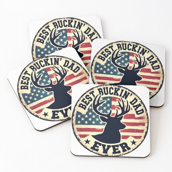 Item preview, Best Buckin' Dad Ever Patriotic Deer Hunting Vintage Design designed and sold by haitrieuic96.