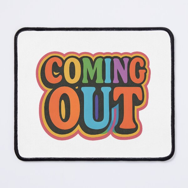 Item preview, Coming Out – Bold Rainbow Typography designed and sold by Haus Of Sin.