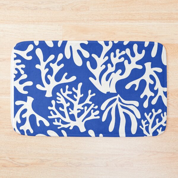Item preview, Coral Shadows Cobalt Blue Abstract Pattern Style for Ocean Lovers designed and sold by RainbowGuacamol.