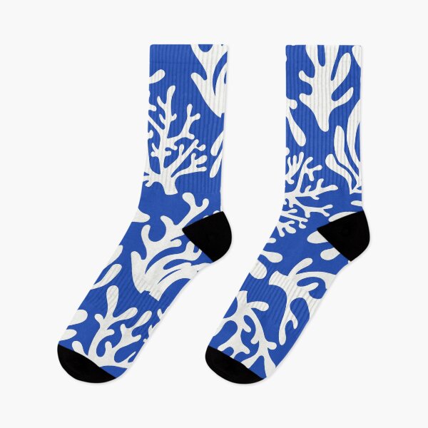 Item preview, Coral Shadows Cobalt Blue Abstract Pattern Style for Ocean Lovers designed and sold by RainbowGuacamol.