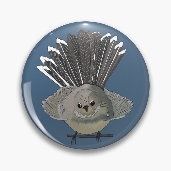 Item preview, Angry NZ Fantail designed and sold by EurekaRoad.