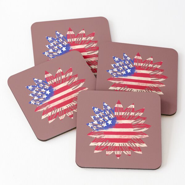Item preview, Sunflower America Flag designed and sold by JHShowcase.