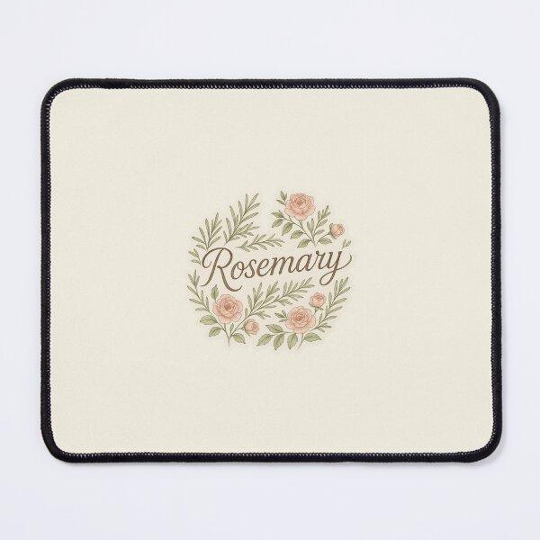 Item preview, Rosemary Name Sticker – Cottagecore Aesthetic with Roses & Rosemary Herb | Vintage Floral Design designed and sold by DPS Phase Stickers.