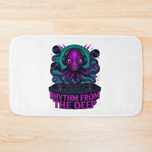 Item preview, Rhythm from the Deep – DJ Octopus Neon Music Art designed and sold by JenniferCreaArte .