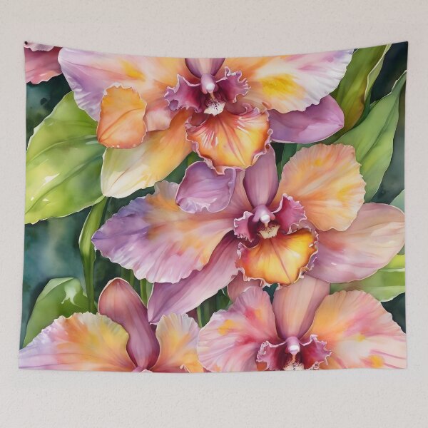 Item preview, Orchid Majesty: A Regal Bloom's Embrace designed and sold by HeartfulBloom.