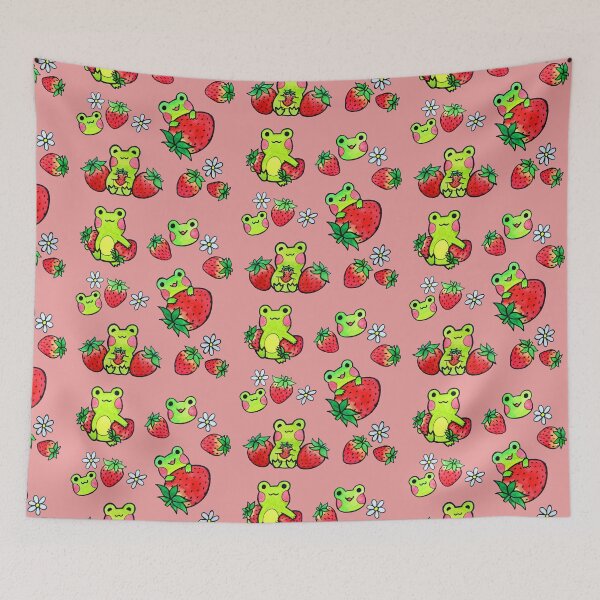 Item preview, Strawberry Frogs Pattern / Pack designed and sold by cazmie.