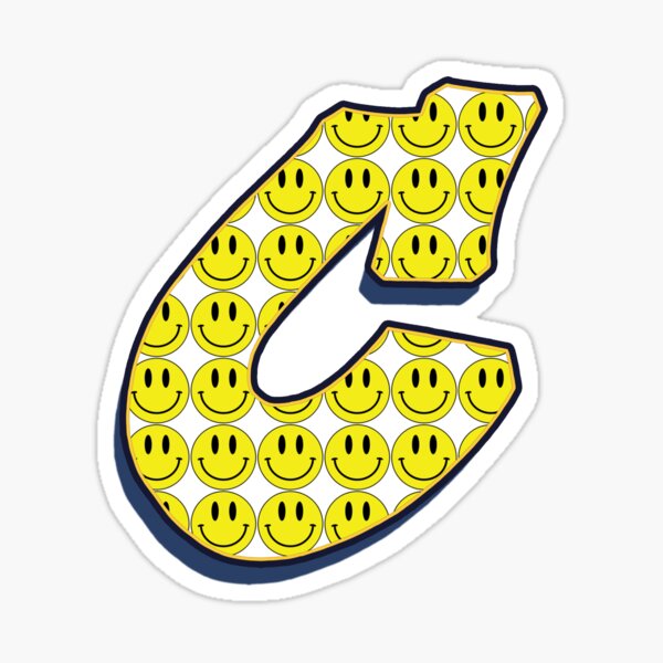 Letter C - Smile Sticker
