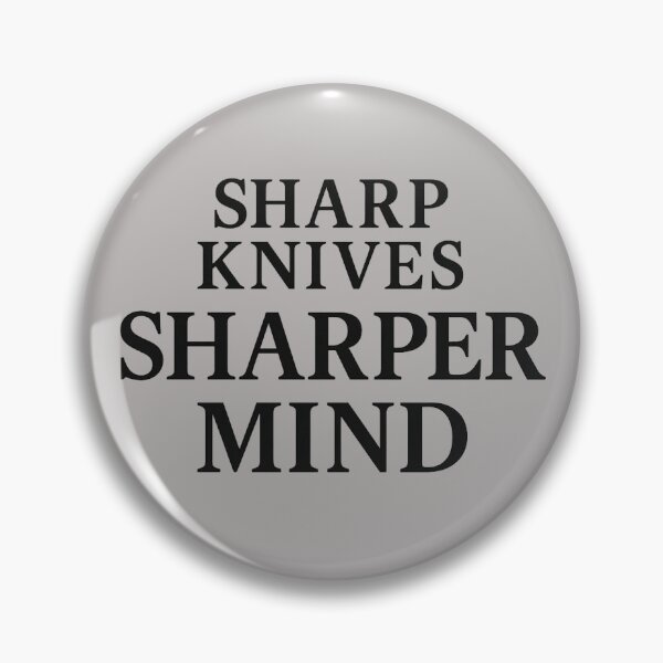 Item preview, Sharp Knives Sharper Mind – Chef Pride Typography designed and sold by Chef June.