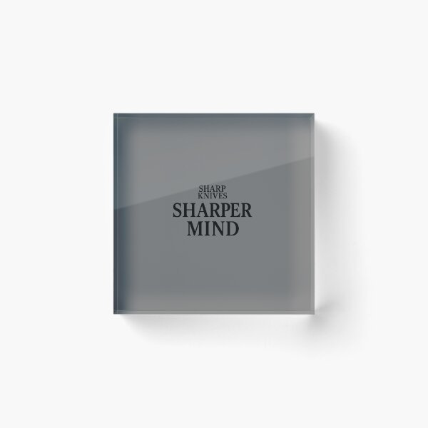 Item preview, Sharp Knives Sharper Mind – Chef Pride Typography designed and sold by Chef June.