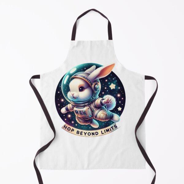 Item preview, Hop Beyond Limits – Cute Space Bunny Astronaut Motivational Art designed and sold by JenniferCreaArte .
