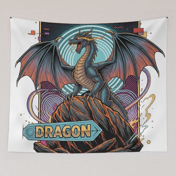 Artikelvorschau, Pop-Stil geflügeltes Tier Uralter Drache entworfen und verkauft von JonelleTshirts.