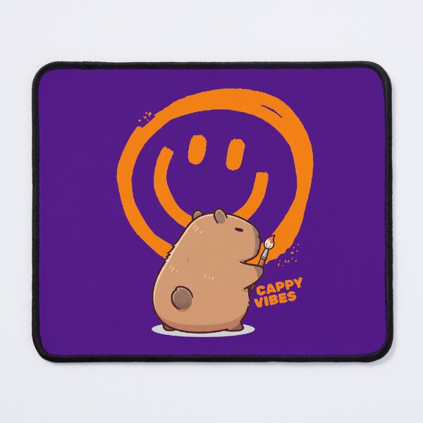 Item preview, Cappy Vibes - Capybara Painting Happy Face designed and sold by The magic Yellow bus.