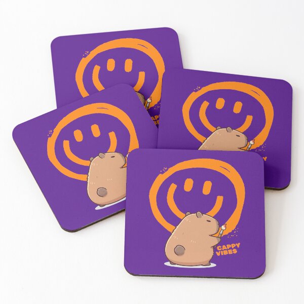 Item preview, Cappy Vibes - Capybara Painting Happy Face designed and sold by The magic  Yellow bus.