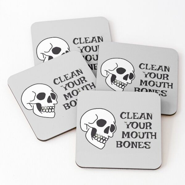 Item preview, Clean Your Mouth Bones - Black designed and sold by SleeplessStitch.
