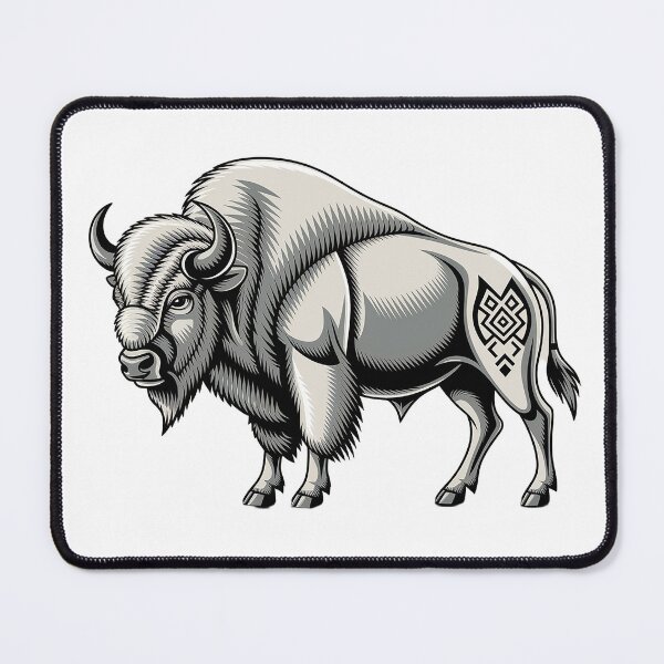Item preview, Tribal Buffalo #1 designed and sold by Interrupt Art.