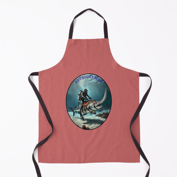 Item preview, Vintage SCUBA Diving Diver Riding a Giant Sawfish URM designed and sold by urmaddad.