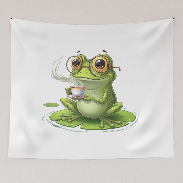 Item preview, Tea Time Frog designed and sold by Cloud-Riders.