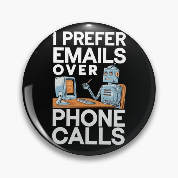 Artikelvorschau, E-Mails über Telefonanrufe Geek Humor entworfen und verkauft von Bliss Find And Design.