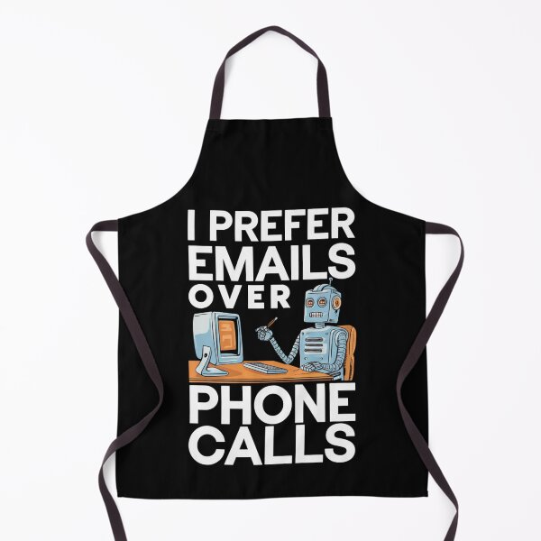 Item preview, Emails Over Phone Calls Geek Humor designed and sold by Bliss Find And Design.