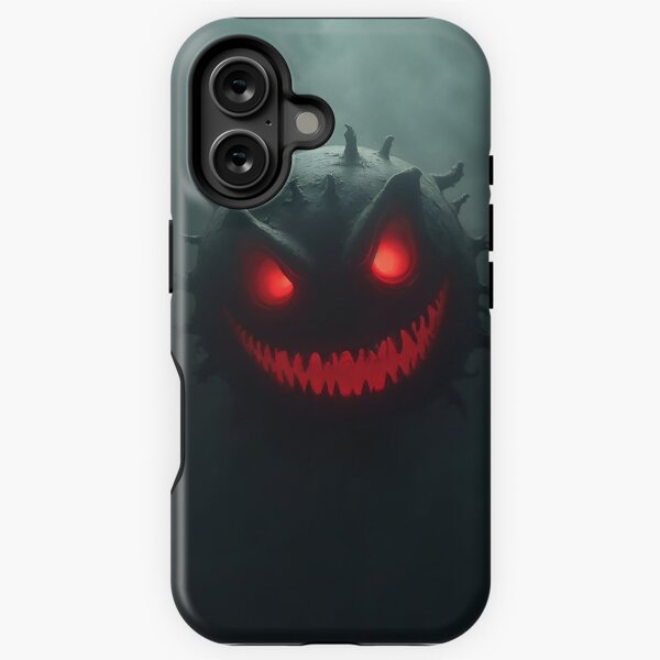 Item preview, Horror Smiley | Glowing Red-Eyed Monster in the Fog designed and sold by NovaProArt.