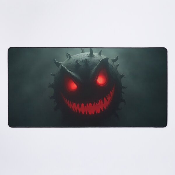 Item preview, Horror Smiley | Glowing Red-Eyed Monster in the Fog designed and sold by NovaProArt.