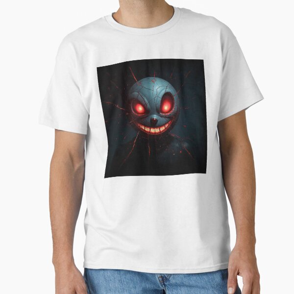 Item preview, Creepy Red Eyes Smiley | Cartoon Horror Monster  designed and sold by NovaProArt.