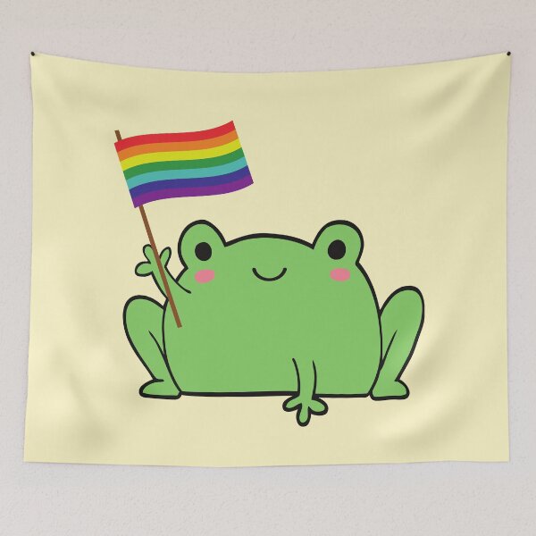 Item preview, Pride Frog Kawaii designed and sold by Magnolia Valley Art.