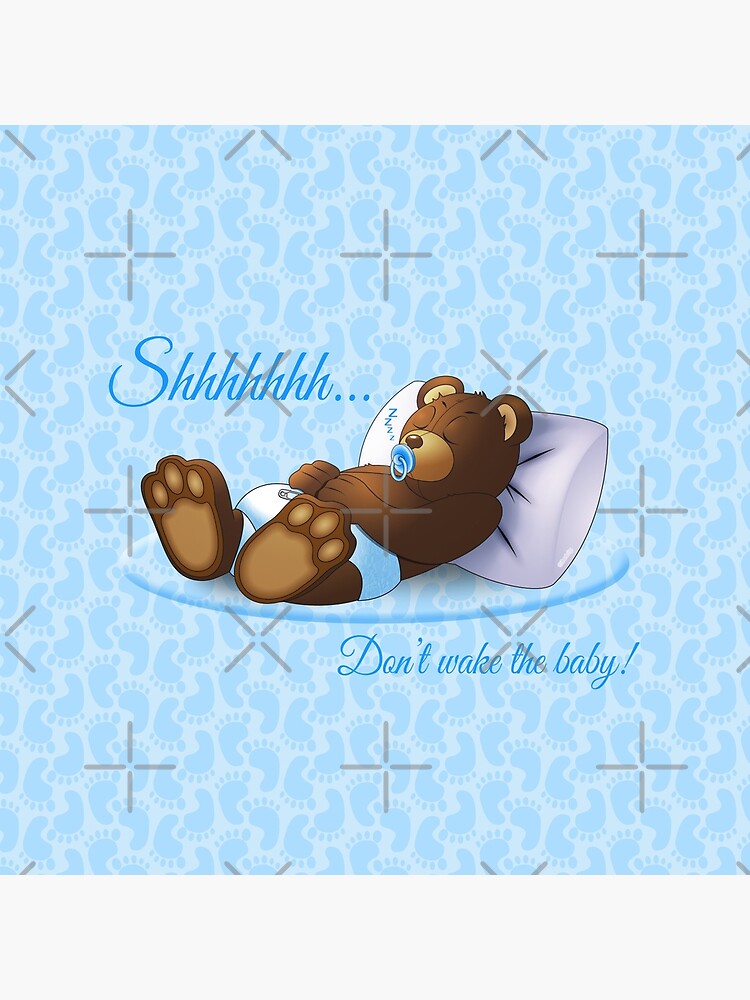 Sleeping Ted - Blue by ifourdezign