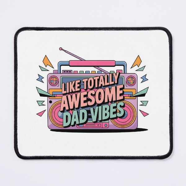 Item preview, Like Totally Awesome Dad Vibes – 90s Retro Father's Day designed and sold by CuteDesignables.