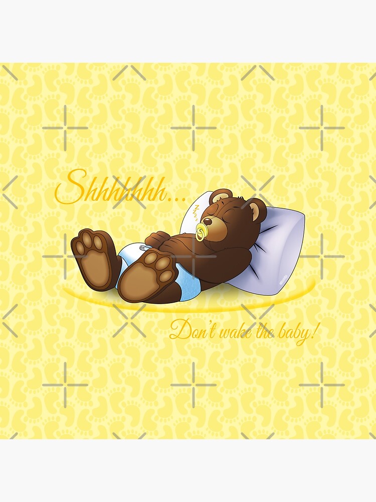 Sleeping Ted - Yellow by ifourdezign