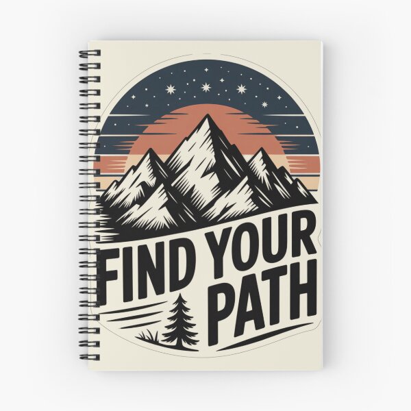 Item preview, Find Your Path Mountain Landscape Art Print - Inspirational Nature Design designed and sold by pnidesign.