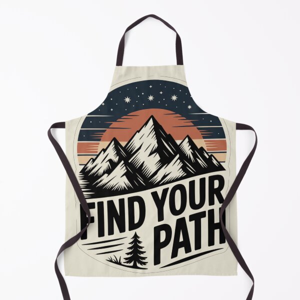 Item preview, Find Your Path Mountain Landscape Art Print - Inspirational Nature Design designed and sold by pnidesign.