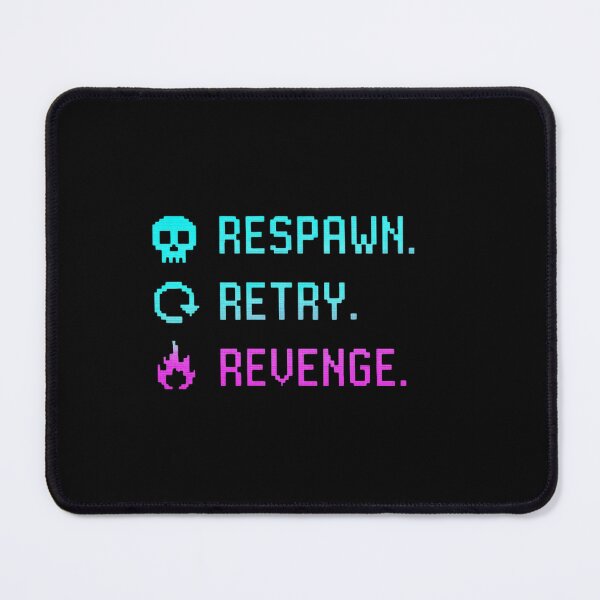 Item preview, RESPAWN. RETRY. REVENGE. | Gamer Pixel Design #2 designed and sold by thesnakeater.