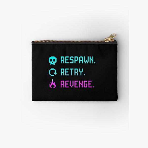Item preview, RESPAWN. RETRY. REVENGE. | Gamer Pixel Design #2 designed and sold by thesnakeater.