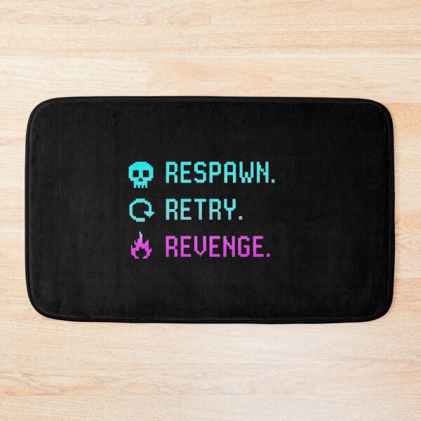 Item preview, RESPAWN. RETRY. REVENGE. | Gamer Pixel Design #2 designed and sold by thesnakeater.