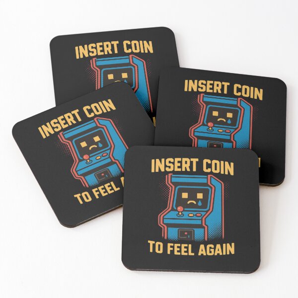 Item preview, Insert Coin to Feel Again | Sad Arcade Gamer Design designed and sold by thesnakeater.