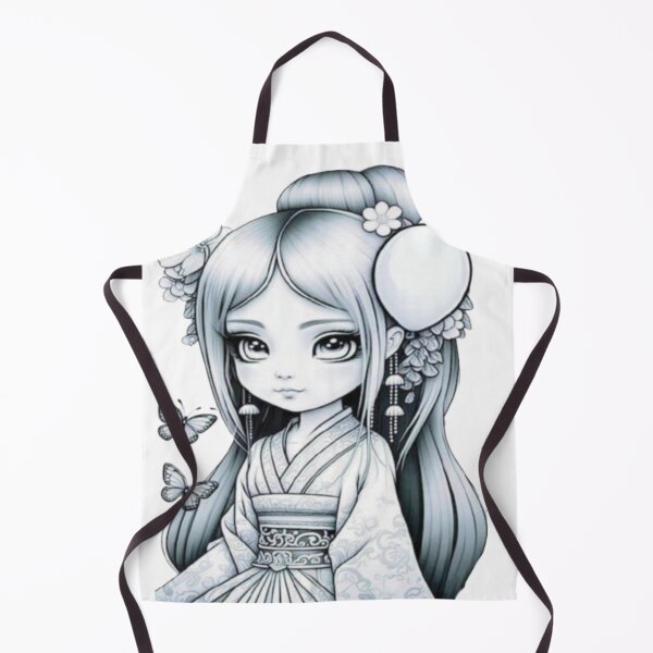 Item preview, Elegant Anime Traditional Kimono with Floral and Butterfly Accents. designed and sold by Mindful56.