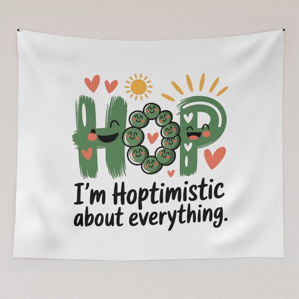 Item preview, Hoptimistic Homebrewing Dad Shirt – Funny Beer Lover designed and sold by CuteDesignables.