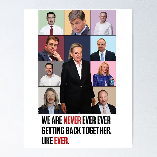 Item preview, We Are Never Ever Getting Back Together Liberal Party designed and sold by pattycake13542.