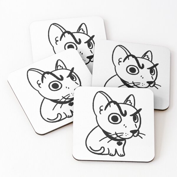 Item preview, Suspicious Funny Meme Cat Single Line Doodle designed and sold by DumbLittleTart.