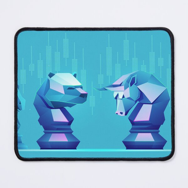 Item preview, stock market business strategy, bull chess piece and bear chess piece stock market element designed and sold by NiamLab.