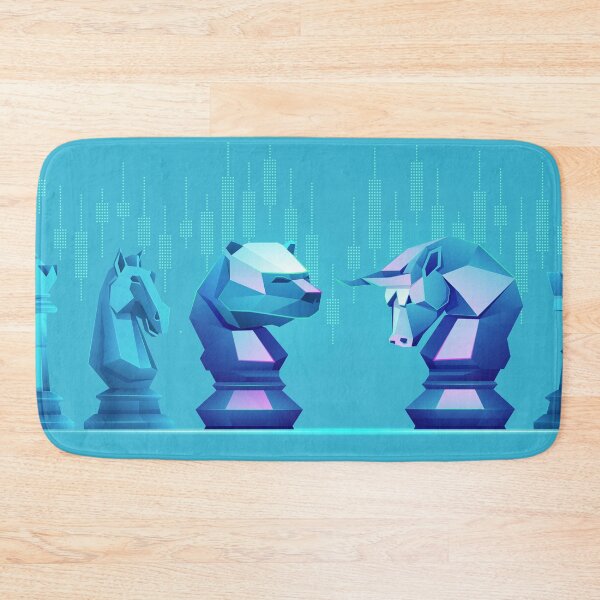 Item preview, stock market business strategy, bull chess piece and bear chess piece stock market element designed and sold by NiamLab.